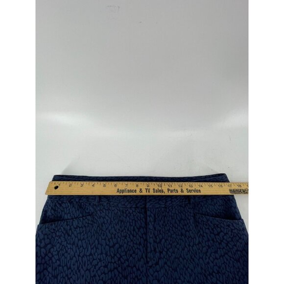 Banana Republic Jackson Fit Blue Flat Front Tapered Leg Crop Pants Size 33W - Picture 9 of 12